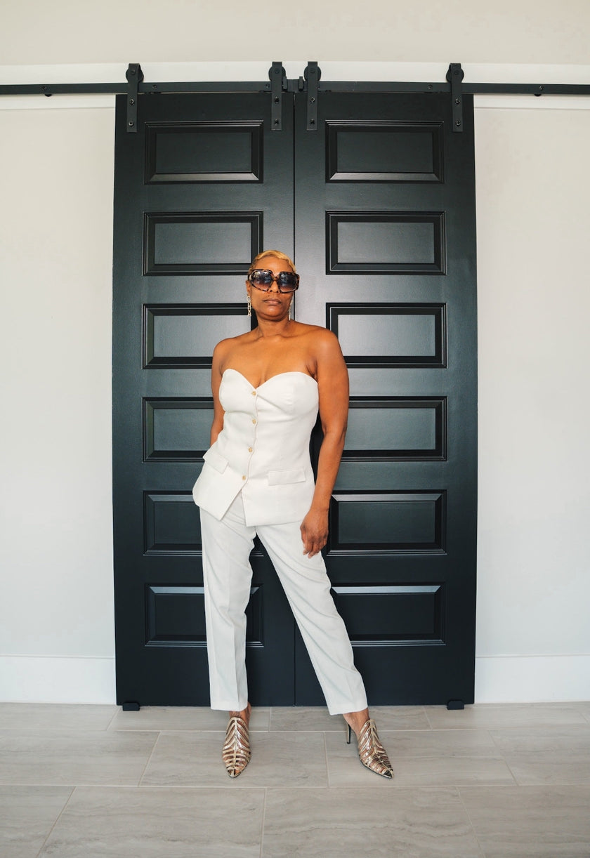 KAI Tapered Crepe Pants